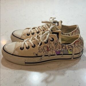 Converse Chuck Taylor All-Star long neck sneakers W/custom graphics size 9